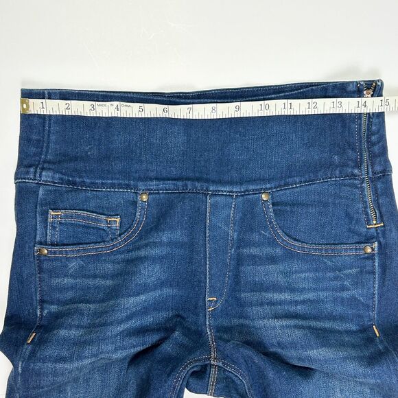 Spanx Signature Straight Jeans Shaping Stretch Waist Denim Pants High Waist 28 - Picture 9 of 12